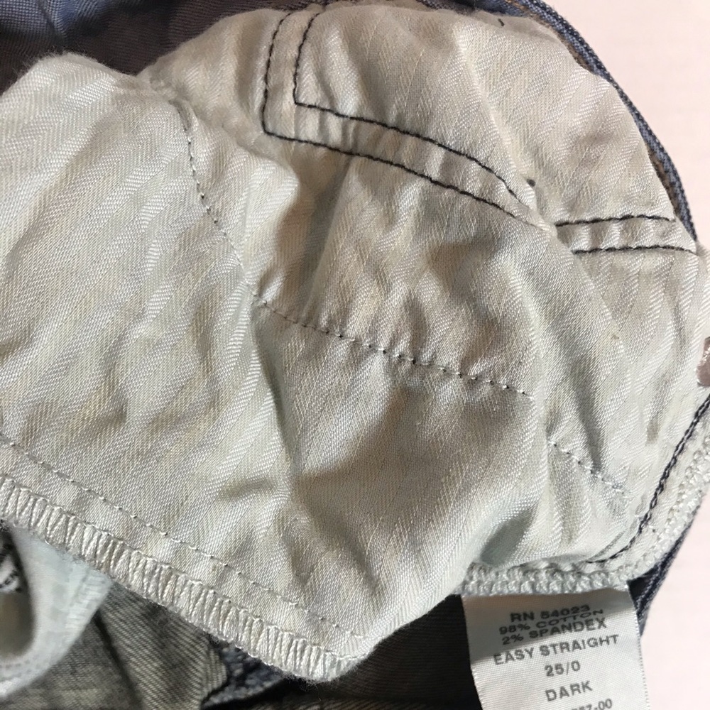 2 PAIR GAP JEANS LOT  Easy Straight 25/0, 1 is BNWT Original owner PRICE FIRM! - Picture 3 of 13
